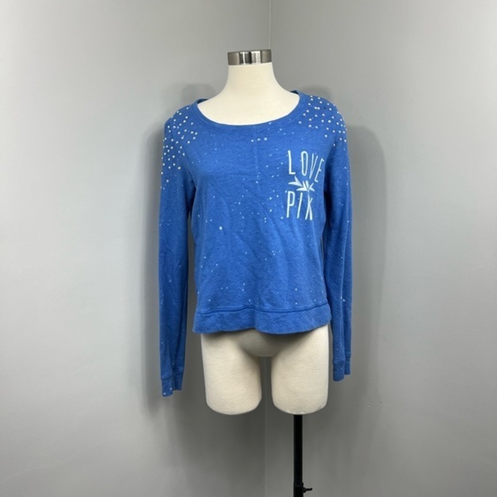 VS Blue Paint Splatter Long Sleeve